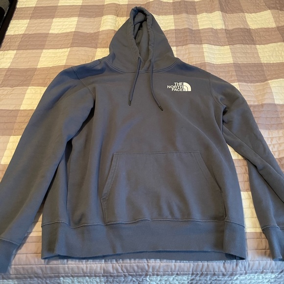 North Face Mens Box NSE Pullover hoodie Blue green M Vintage Indigo Sold Out HTF - Picture 3 of 6